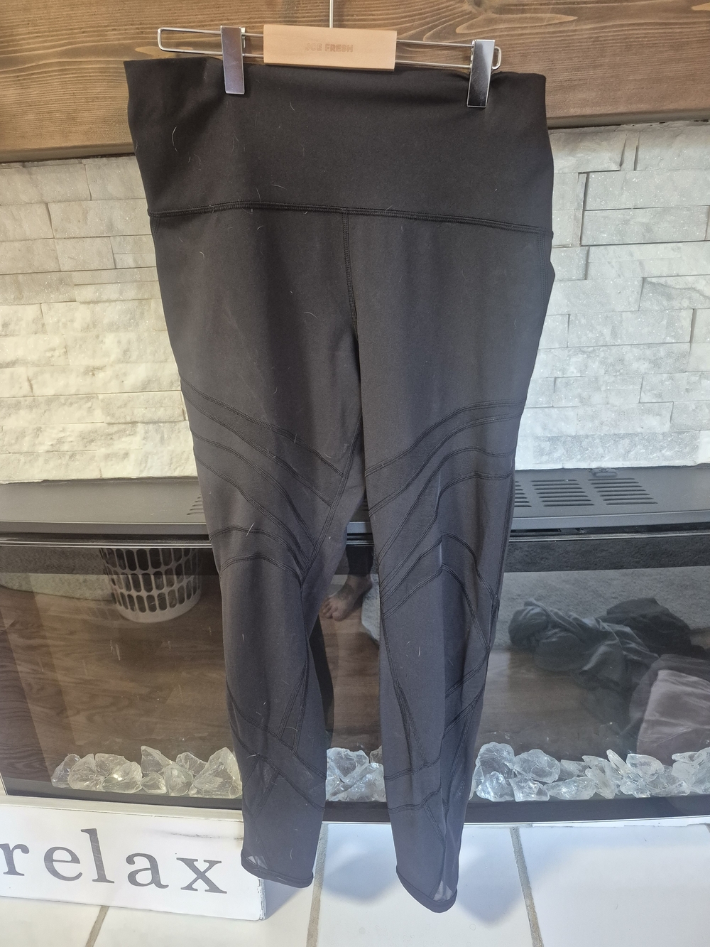 Women's Black Lululemon High-Waist Sculpting Leggings